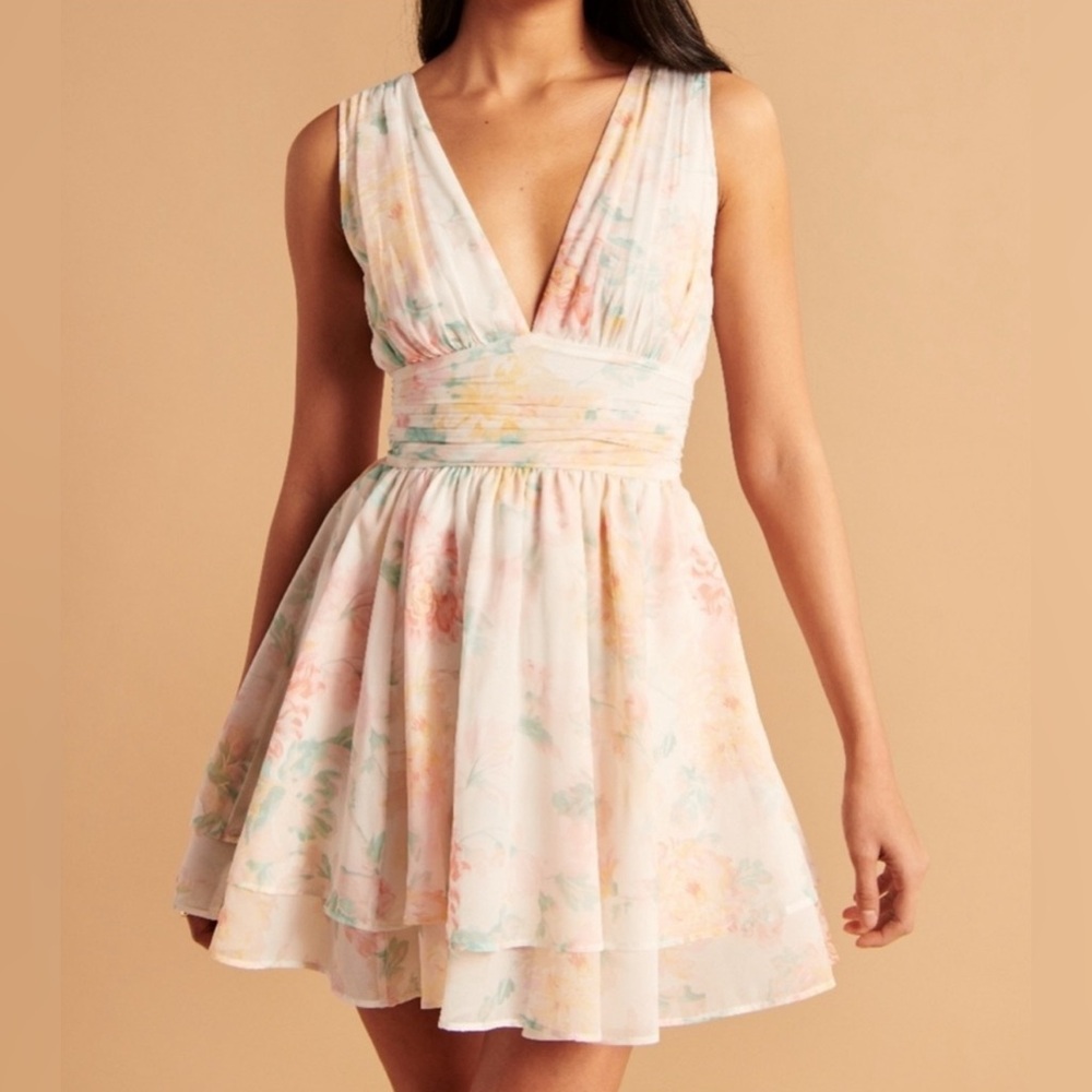 Abercrombie & Fitch Flirty Drama Mini Dress